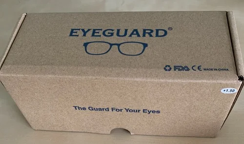 EYEGUARD Reading Glasses +1.50, Navy Blue, Black, Deep Red And Blue/White. NEW! 3